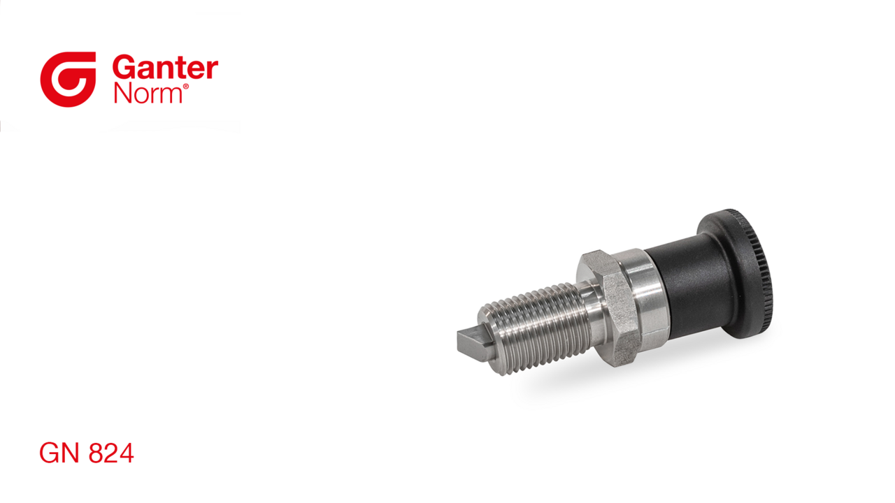 Doigts d'indexage avec axe chanfreiné GN 824